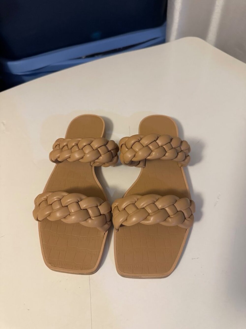 ZBY Women's Square toe Sandal size 7